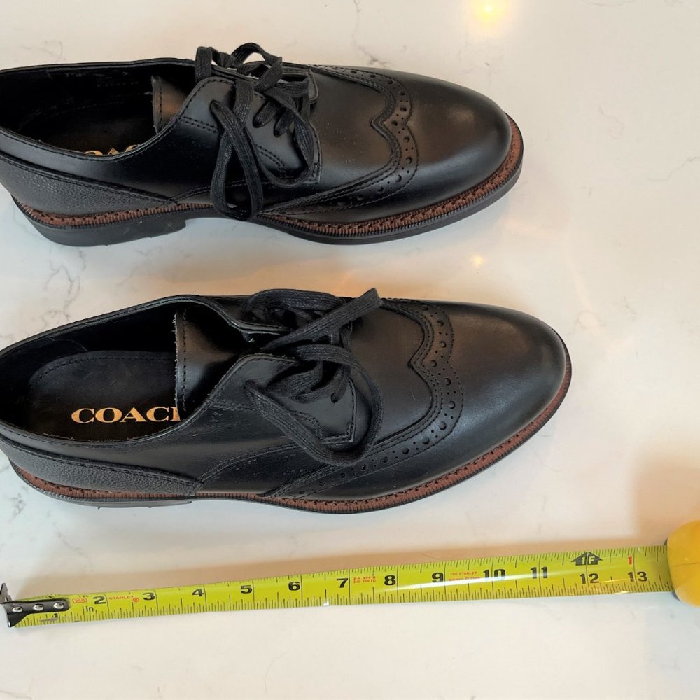 COACH Men's Bleecker Wingtip Derby - G1550 - Black - Size 10D - Picture 5 of 9